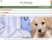 Tablet Screenshot of ftwashingtonvet.com